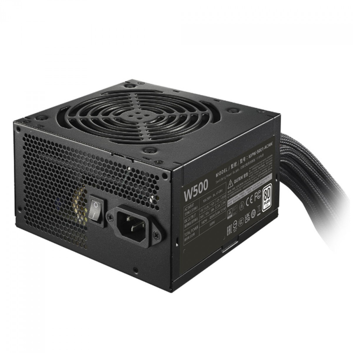 Fonte Cooler Master Elite NEX W500, 500W, PFC Ativo, Black, MPW-5001-ACAW-BBR