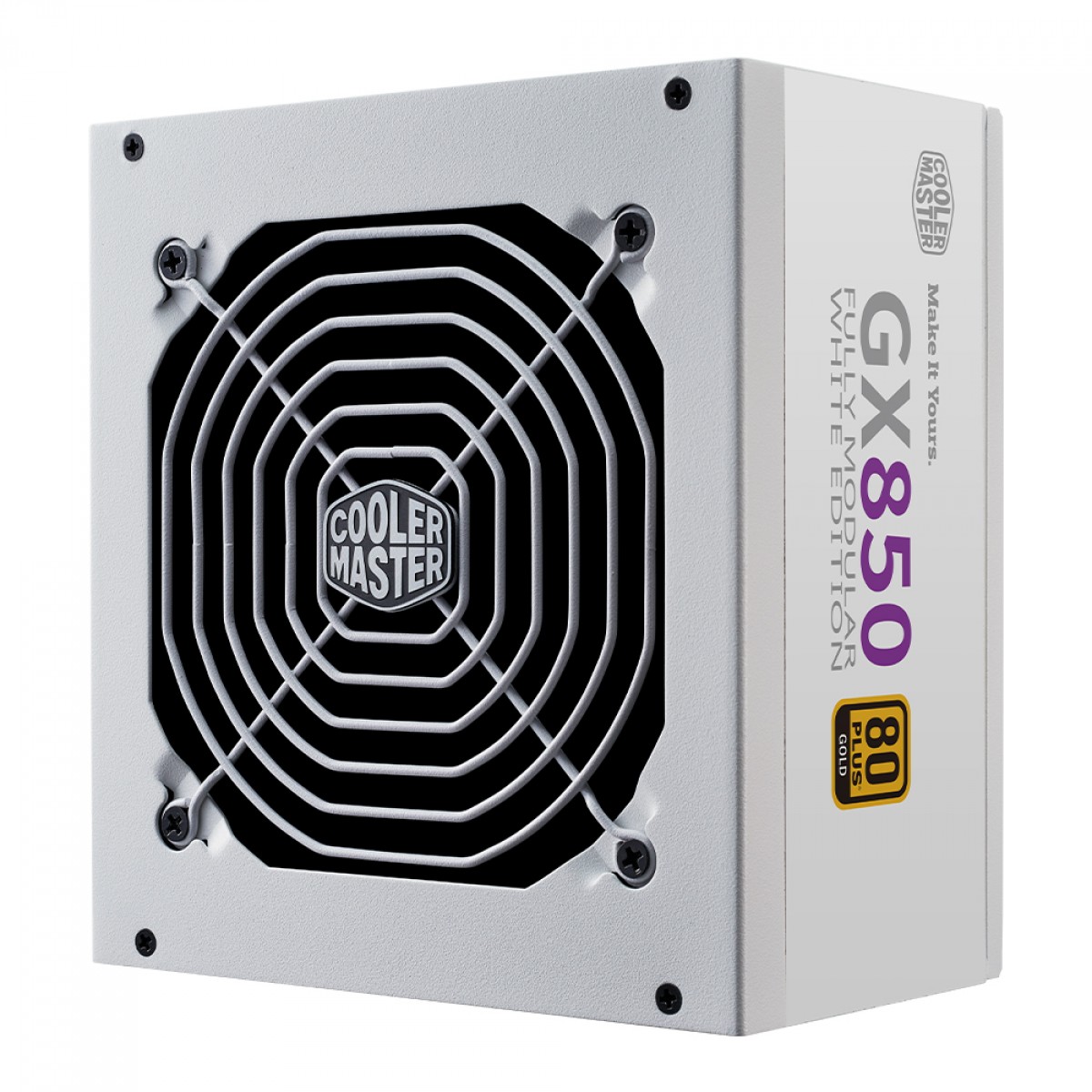 Fonte Cooler Master GX 850W, 80 Plus Gold, PFC Ativo, Full Modular, White, MPE-8501-AFAAG-GB1