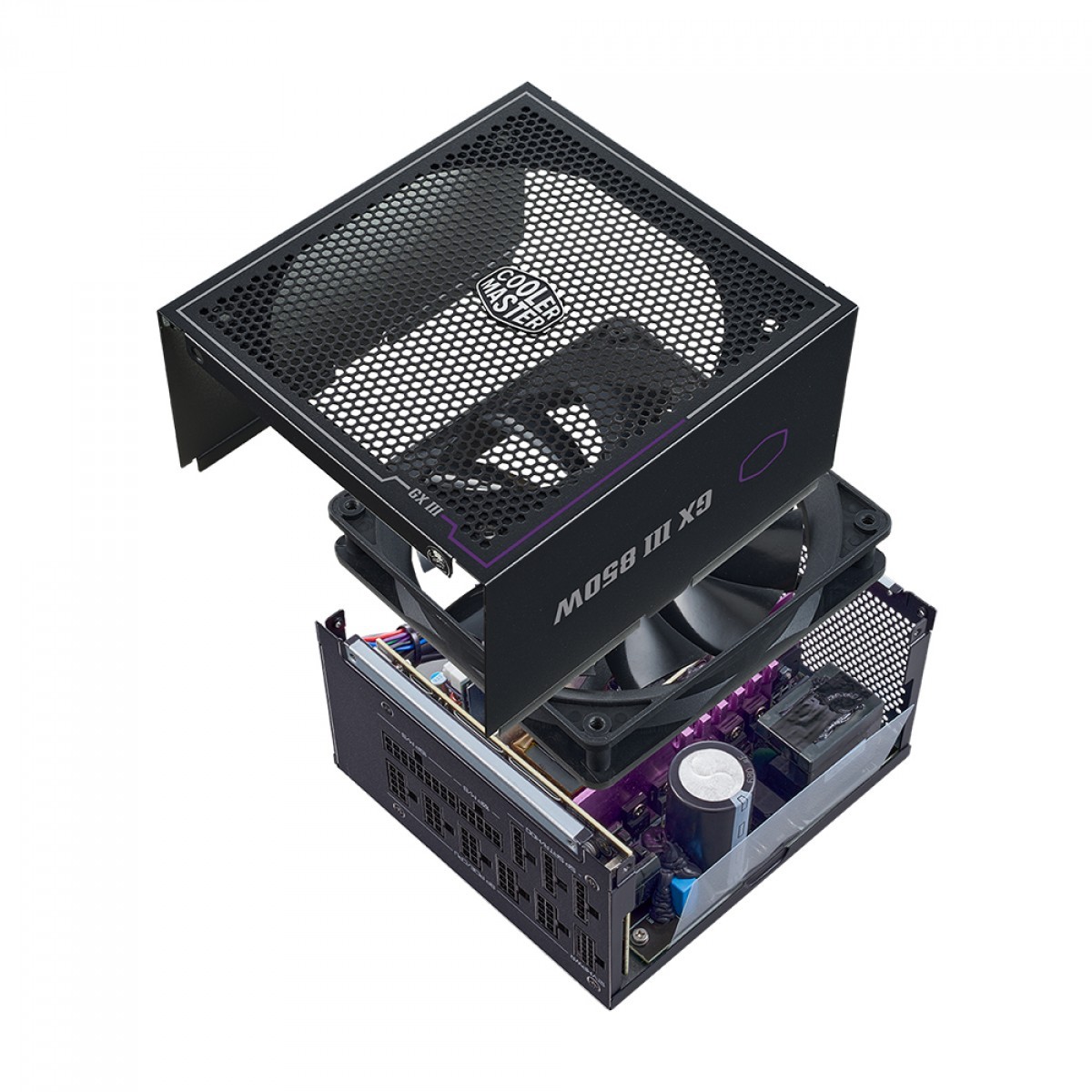 Fonte Cooler Master GX III 850W, 80 Plus Gold, PCI-E 5.0, PFC Ativo, Full Modular, Black, MPX-8503-AFAG-BWO