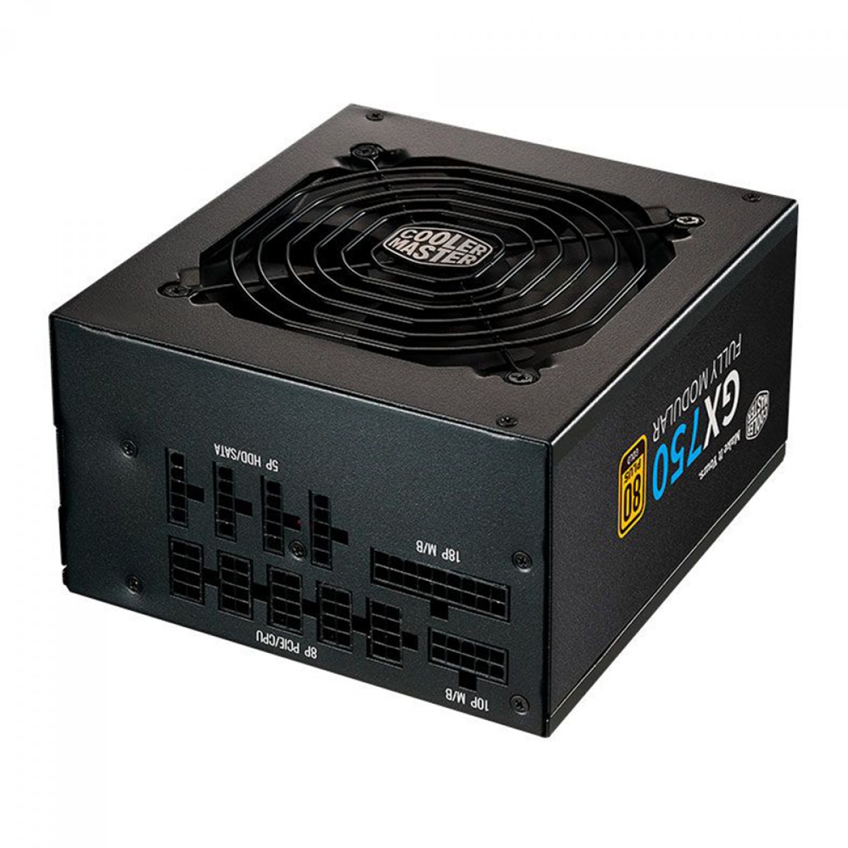 Fonte Cooler Master GX750, 750W, 80 Plus Gold, PFC Ativo, Full Modular, MPE-7501-AFAAG-W1