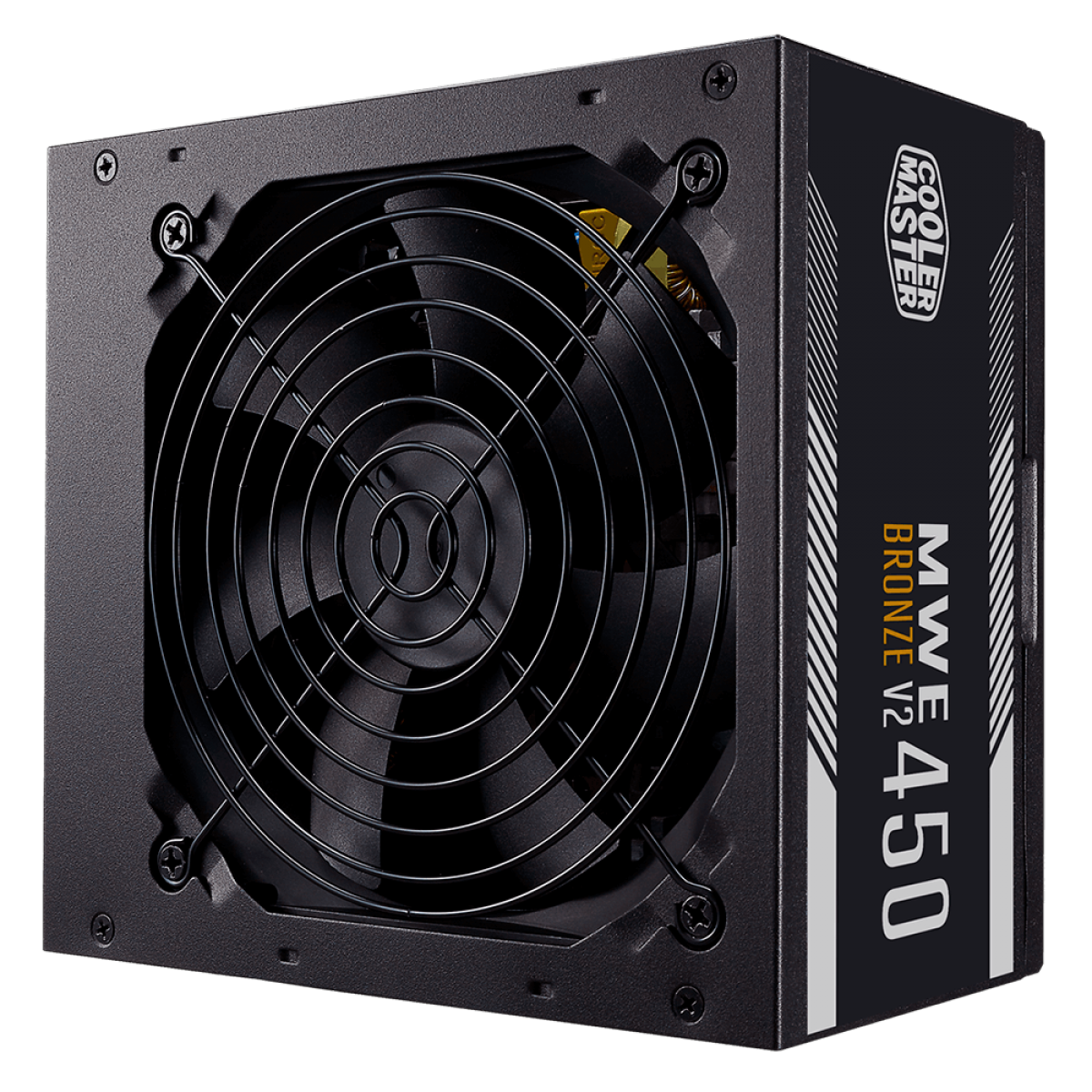 Fonte Cooler Master MWE 450 BRONZE - V2, 450w, 80 Plus Bronze, Full Range, PFC Ativo, MPE-4501-ACAAW-BBR