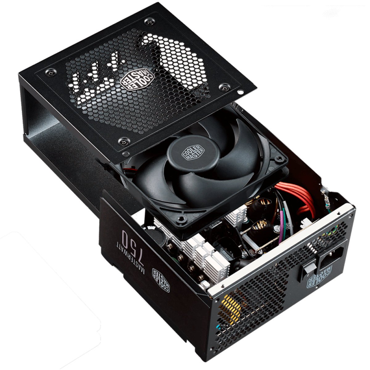 Fonte Cooler Master MW 750W, 80 Plus Bronze, PFC Ativo, Semi Modular, MPX-7501-AMAAB-WO