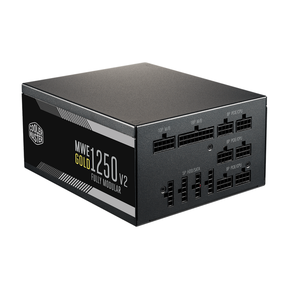 Fonte Cooler Master MWE 1250W V2, 80 Plus Gold, PFC Ativo, Full Modular, Black, MPE-C501-AFCAG-3WO