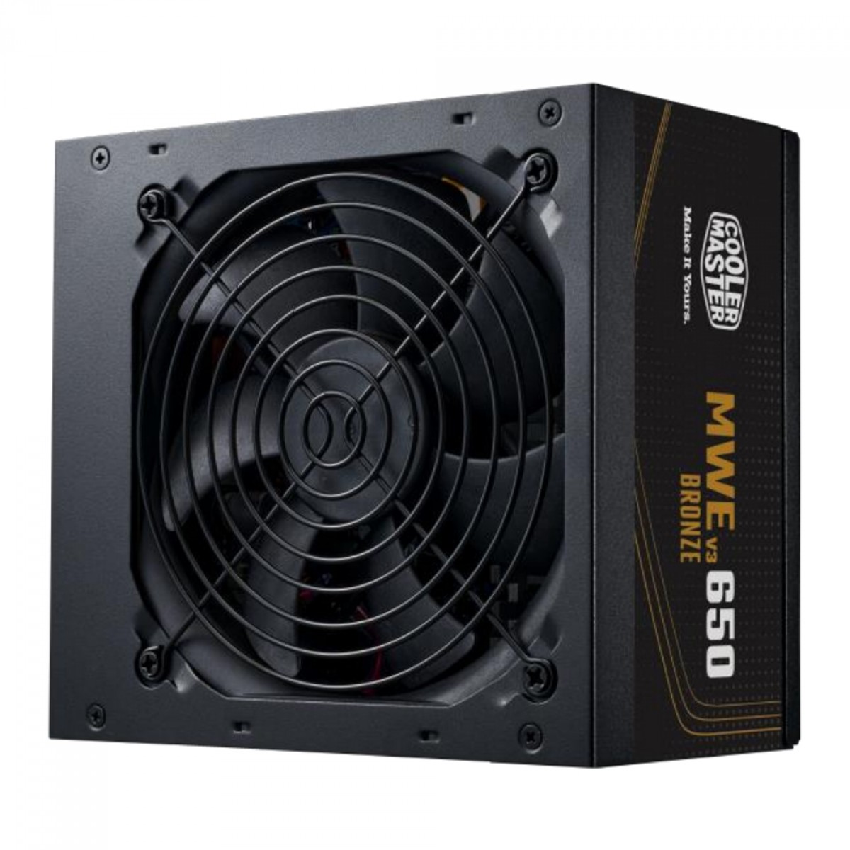 Fonte Cooler Master MWE 650 BRONZE - V3, 650W, 80 Plus Bronze, ATX 3.1, PFC Ativo, MPE-6501-ACAAW-3BBR