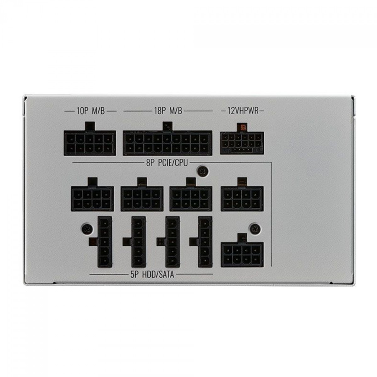 Fonte Cooler Master MWE Gold 1250W V2, 80 Plus Gold, PFC Ativo, Full Modular, White, MPE-C501-AFCAG-3GWO