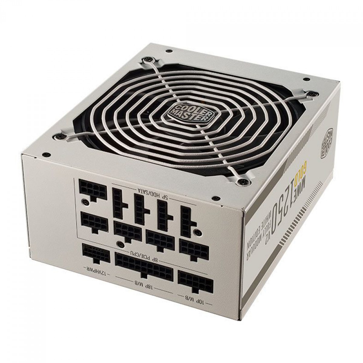 Fonte Cooler Master MWE Gold 1250W V2, 80 Plus Gold, PFC Ativo, Full Modular, White, MPE-C501-AFCAG-3GWO