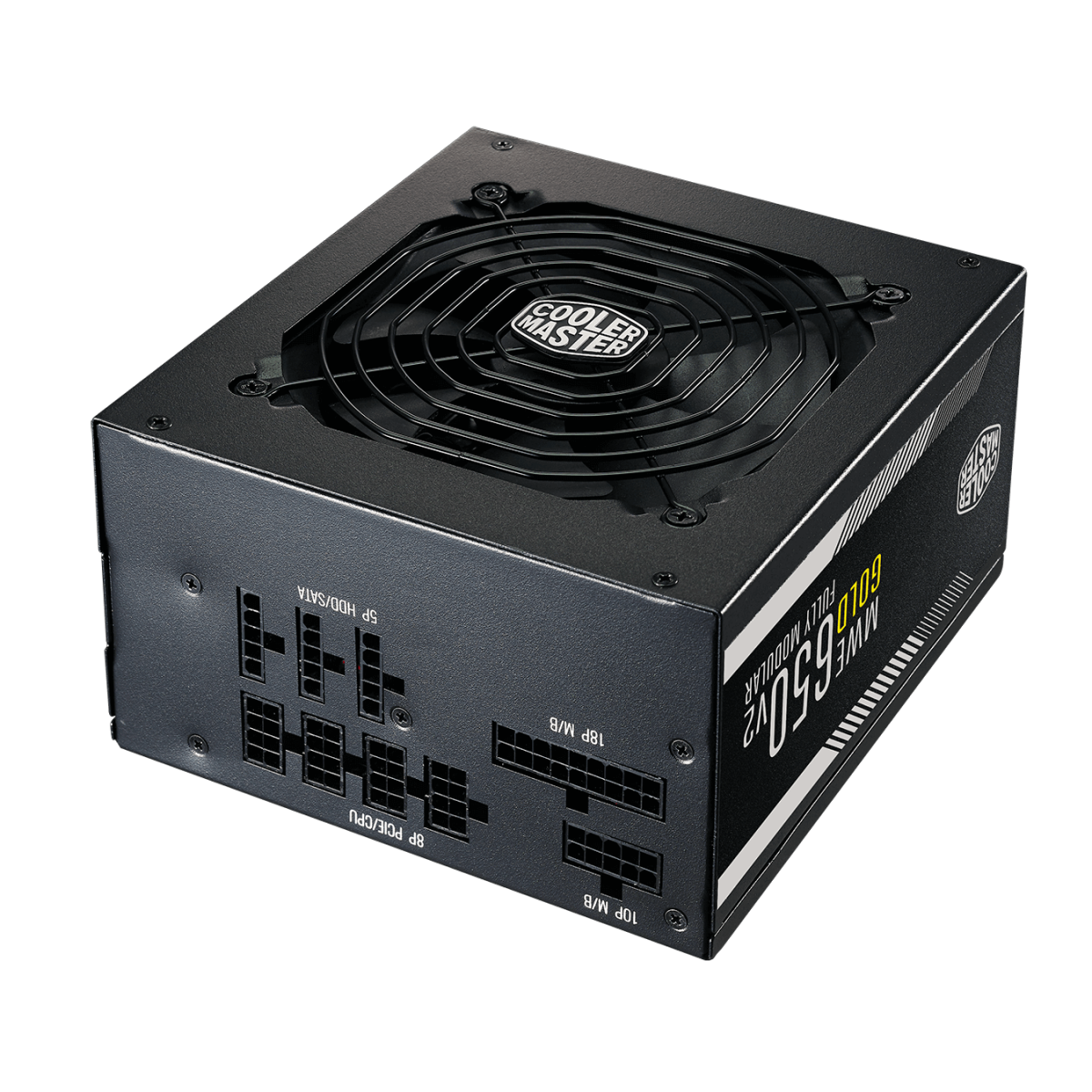 Fonte Cooler Master MWE GOLD V2 650 650W, 80 Plus Gold, PFC Ativo, Full Modular, MPE-6501-AFAAG-BR