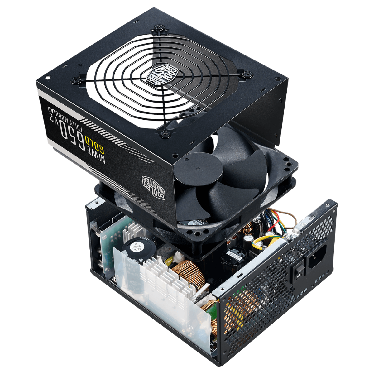 Fonte Cooler Master MWE GOLD V2 650 650W, 80 Plus Gold, PFC Ativo, Full Modular, MPE-6501-AFAAG-BR