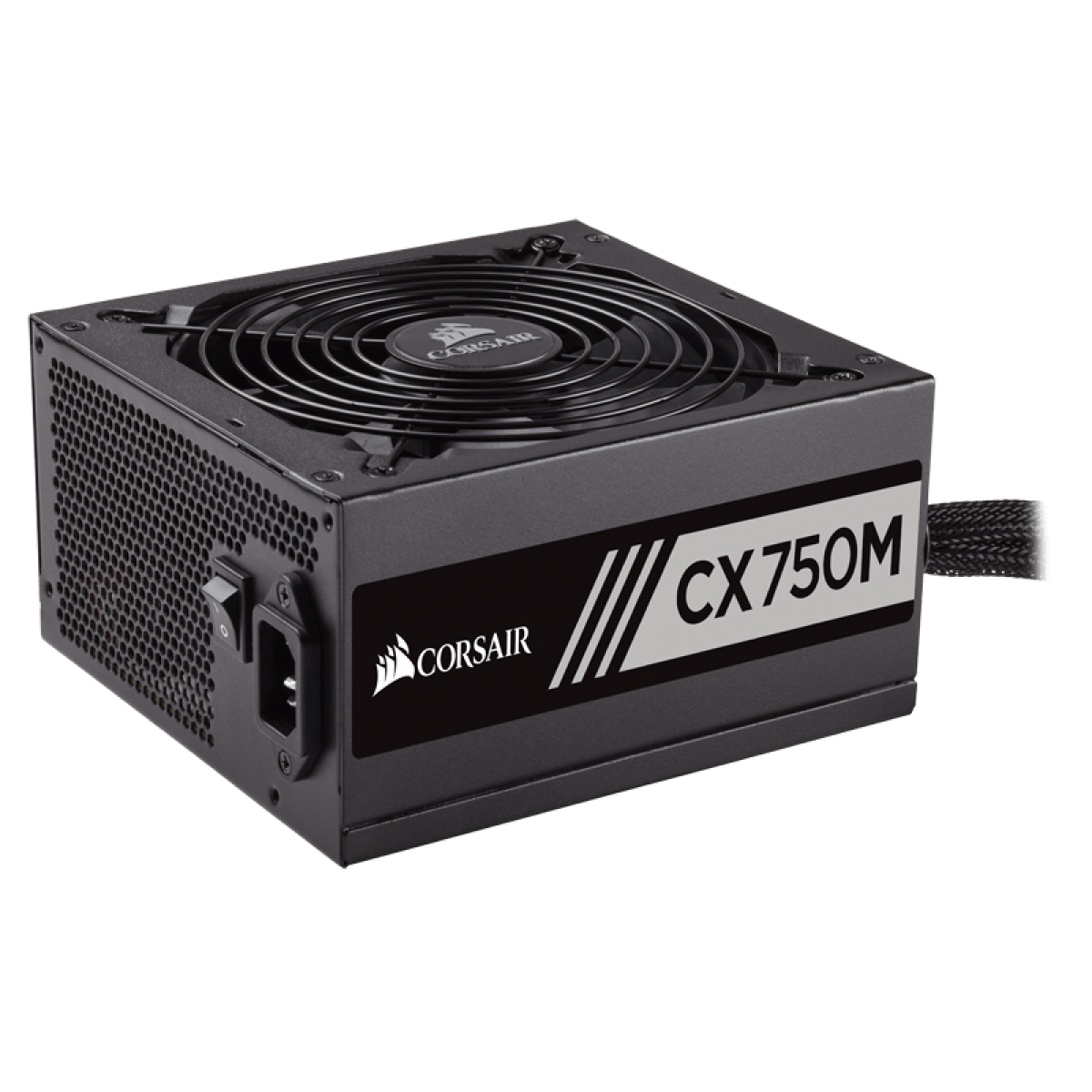 Fonte Corsair CX750M 750W, 80 Plus Bronze, PFC Ativo, Semi Modular, CP-9020061-WW