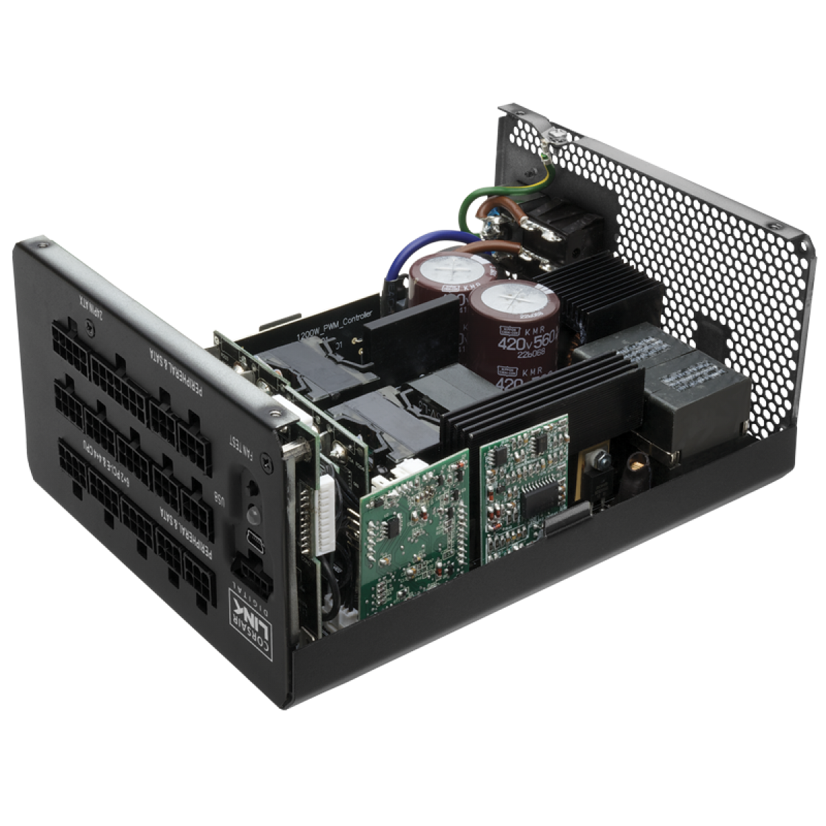 Fonte Corsair HX1200i 1200W, 80 Plus Platinum, PFC Ativo, Full Modular, CP-9020070-WW