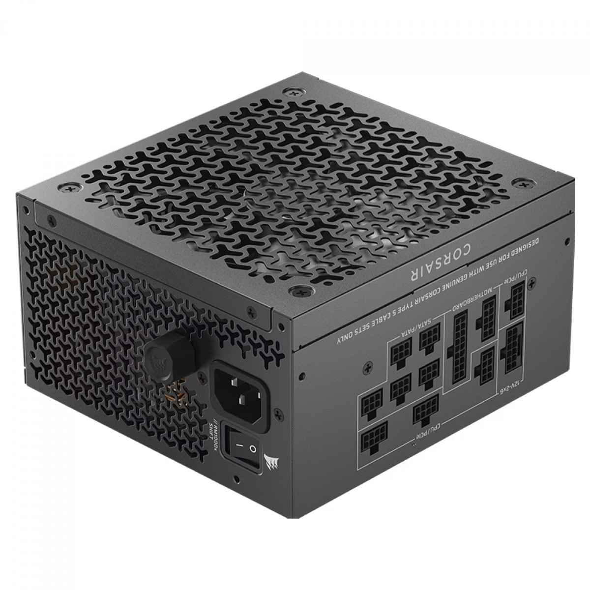 Fonte Corsair RM1000x SHIFT, 1000W, Cybenetics Gold, PFC Ativo, ATX 3.1, PCIe 5.1, Full Modular, CP-9020300-BR