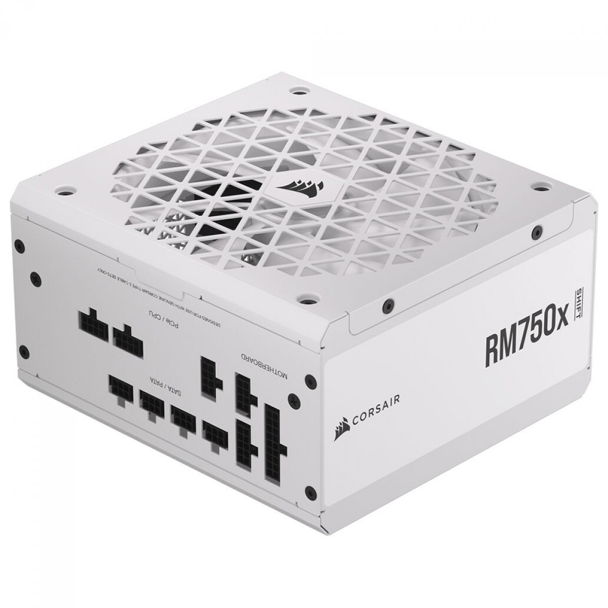 Fonte Corsair RM750x Shift White, 750W, 80 Plus Gold, Full Modular, Branco, CP-9020273-BR - Open Box