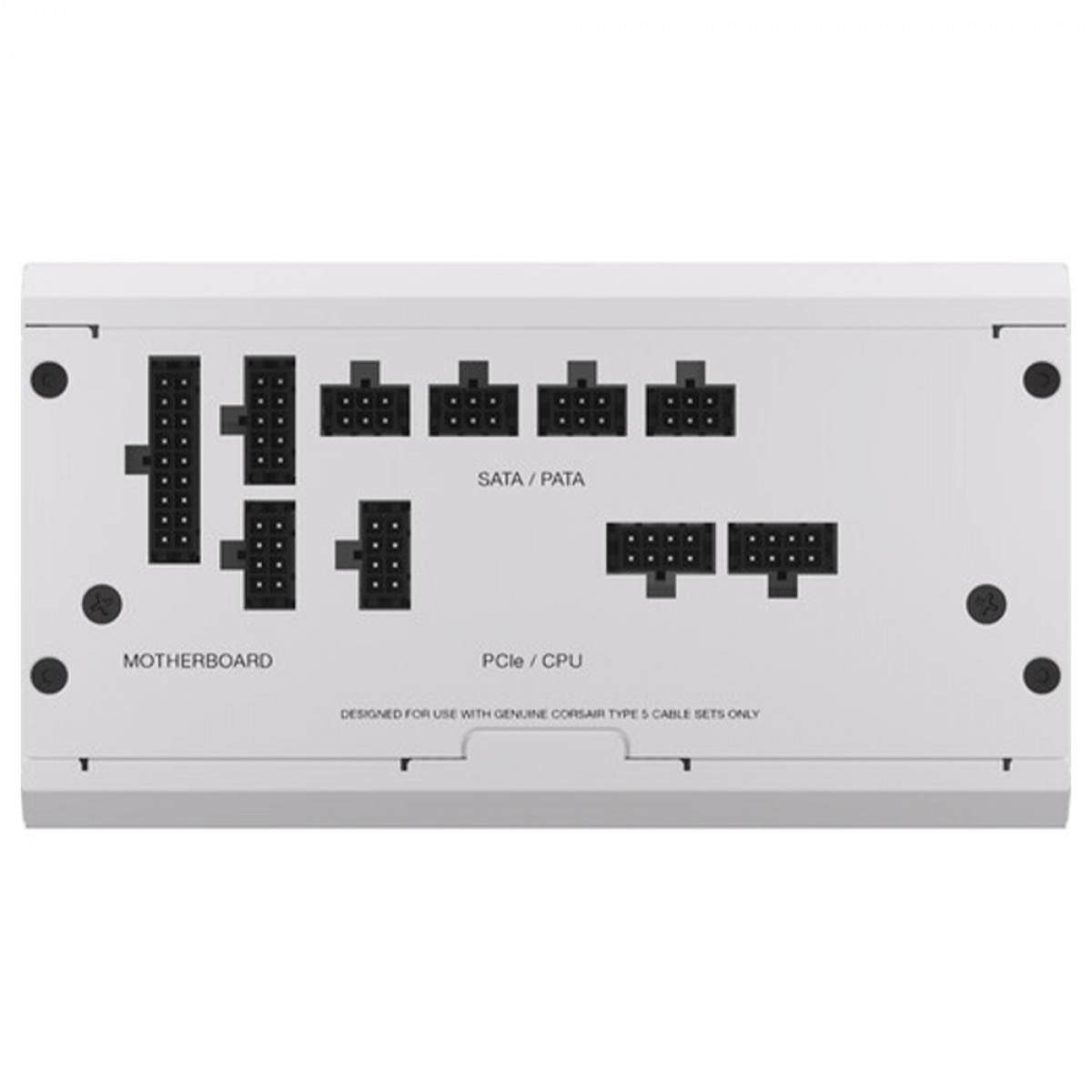 Fonte Corsair RM750x Shift White, 750W, 80 Plus Gold, Full Modular, Branco, CP-9020273-BR - Open Box