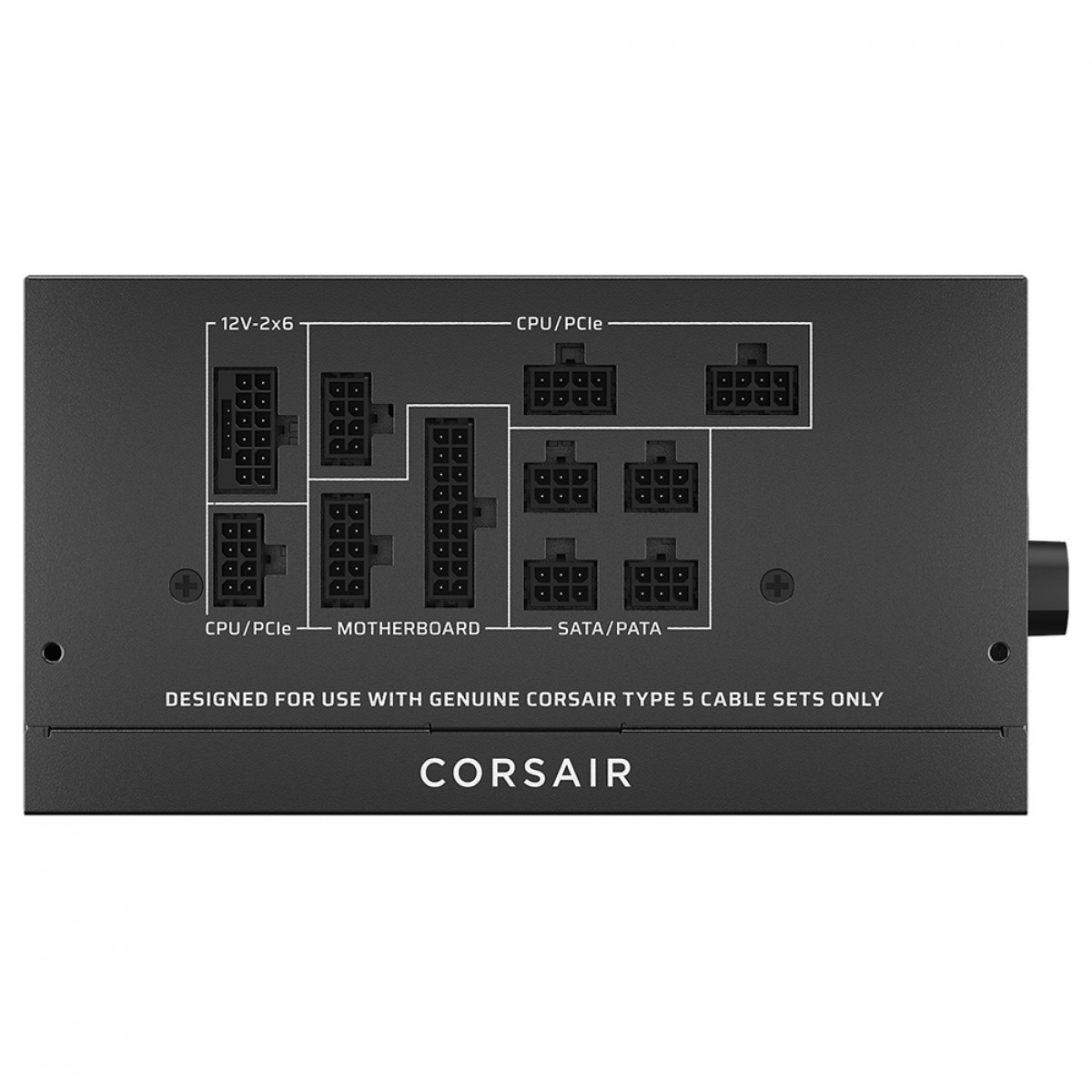 Fonte Corsair RM850x SHIFT, 850W, Cybenetics Gold, PFC Ativo, ATX 3.1, PCIe 5.1, Full Modular, CP-9020299-BR