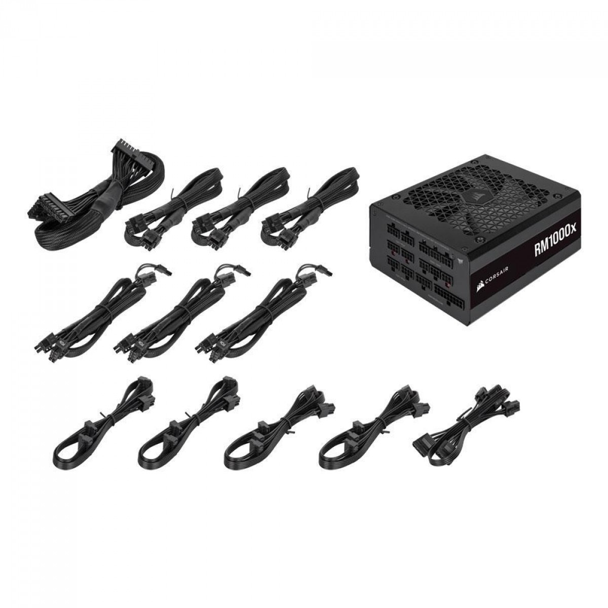 Fonte Corsair RMx Series RM1000x, 1000W, 80 Plus Gold, Modular, PFC Ativo, CP-9020201-NA