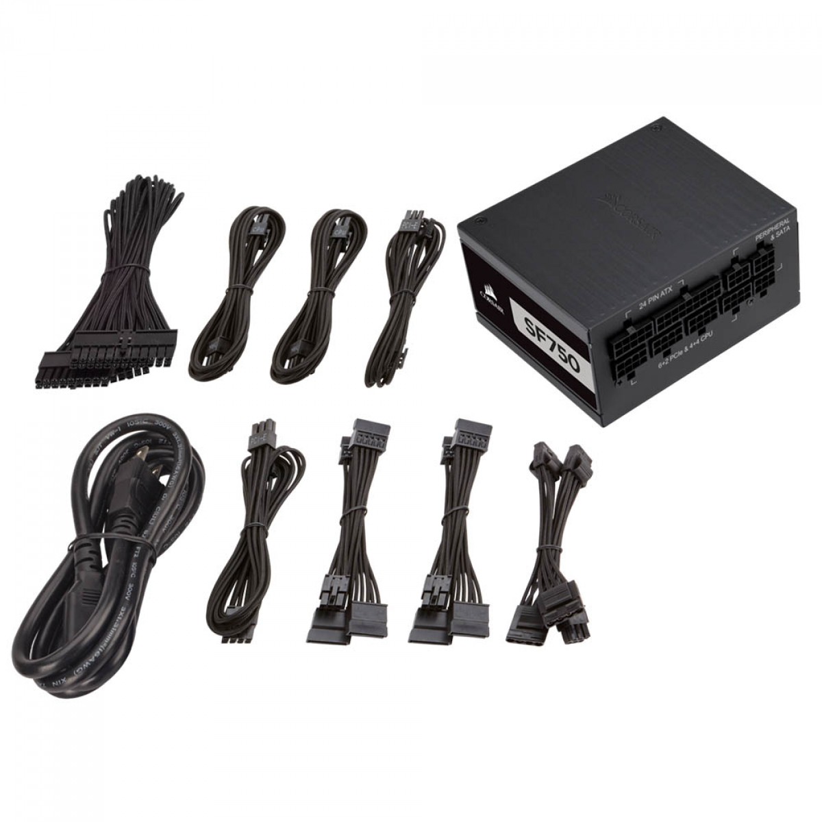 Fonte Corsair SF750, 750W, 80 Plus Platinum, PFC Ativo, Full Modular, CP-9020186-WW