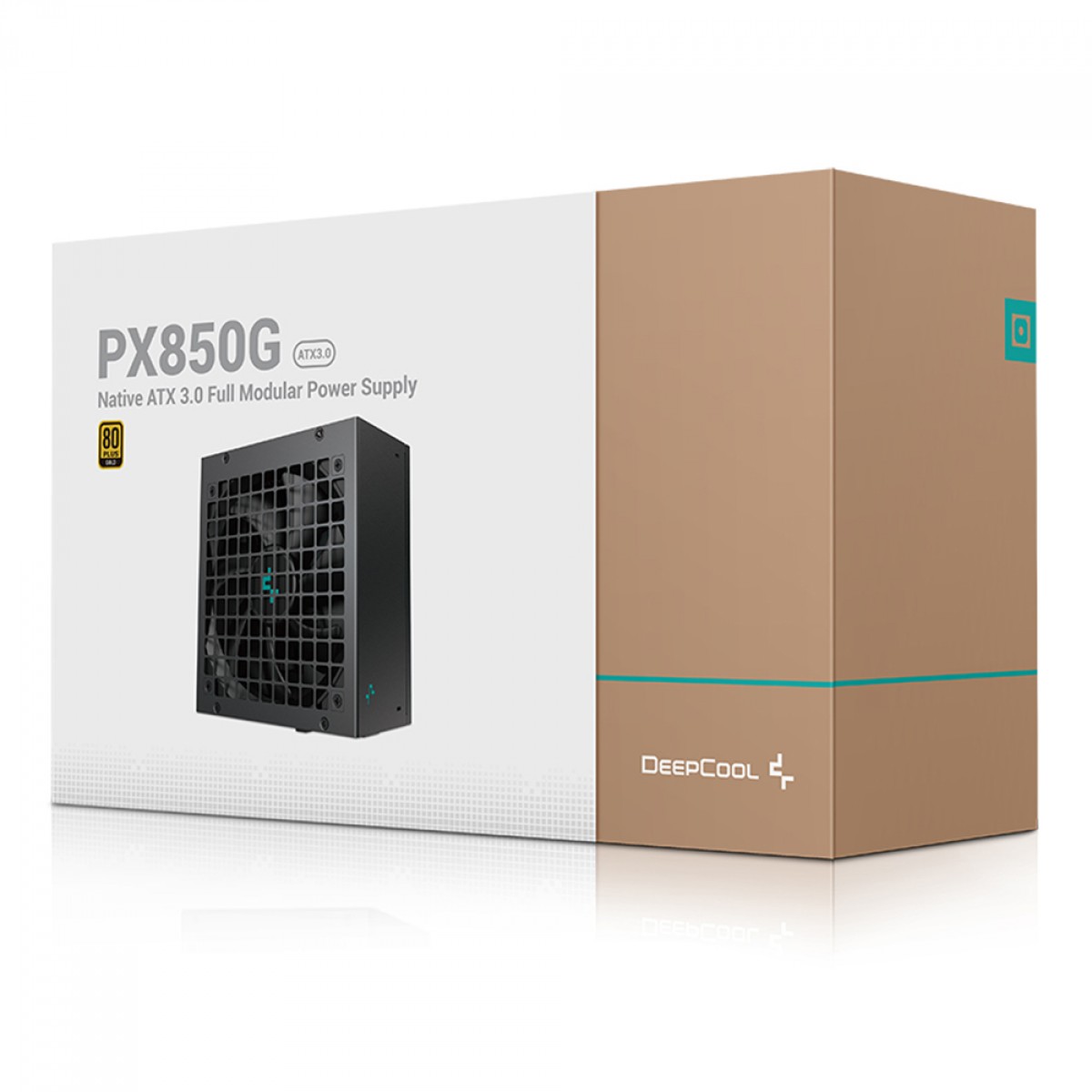 Fonte DeepCool PX850G, 850W, 80 Plus Gold, PFC Ativo, Full Modular, Black, ATX 3.0, PCI 5.0, R-PX850G-FC0B-WO