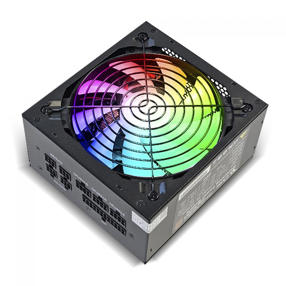 Fonte Duex DX 500FSE++ RGB Series, 500W, 80 Plus Bronze, Full Modular, PFC Ativo - Open Box
