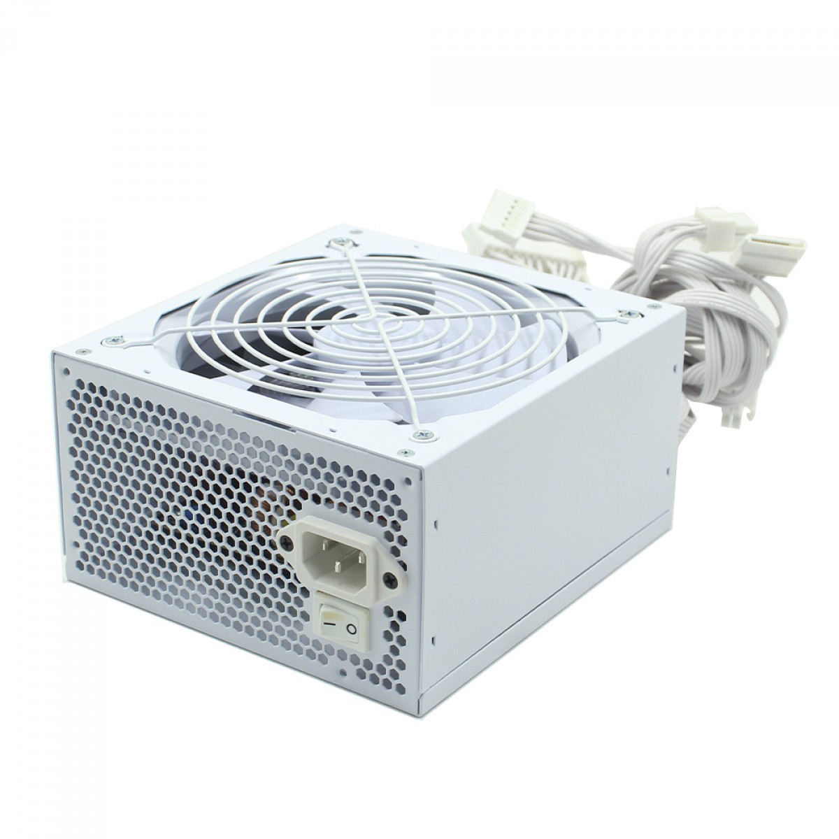 Fonte Duex DX 500FSE+ White Series, 500W, 80 Plus Bronze, PFC Ativo, Cabos Flat