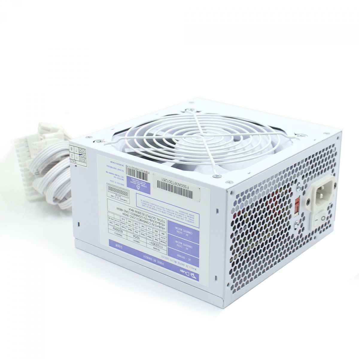Fonte Duex DX500FSE White Series, 500W, Cabos Flat