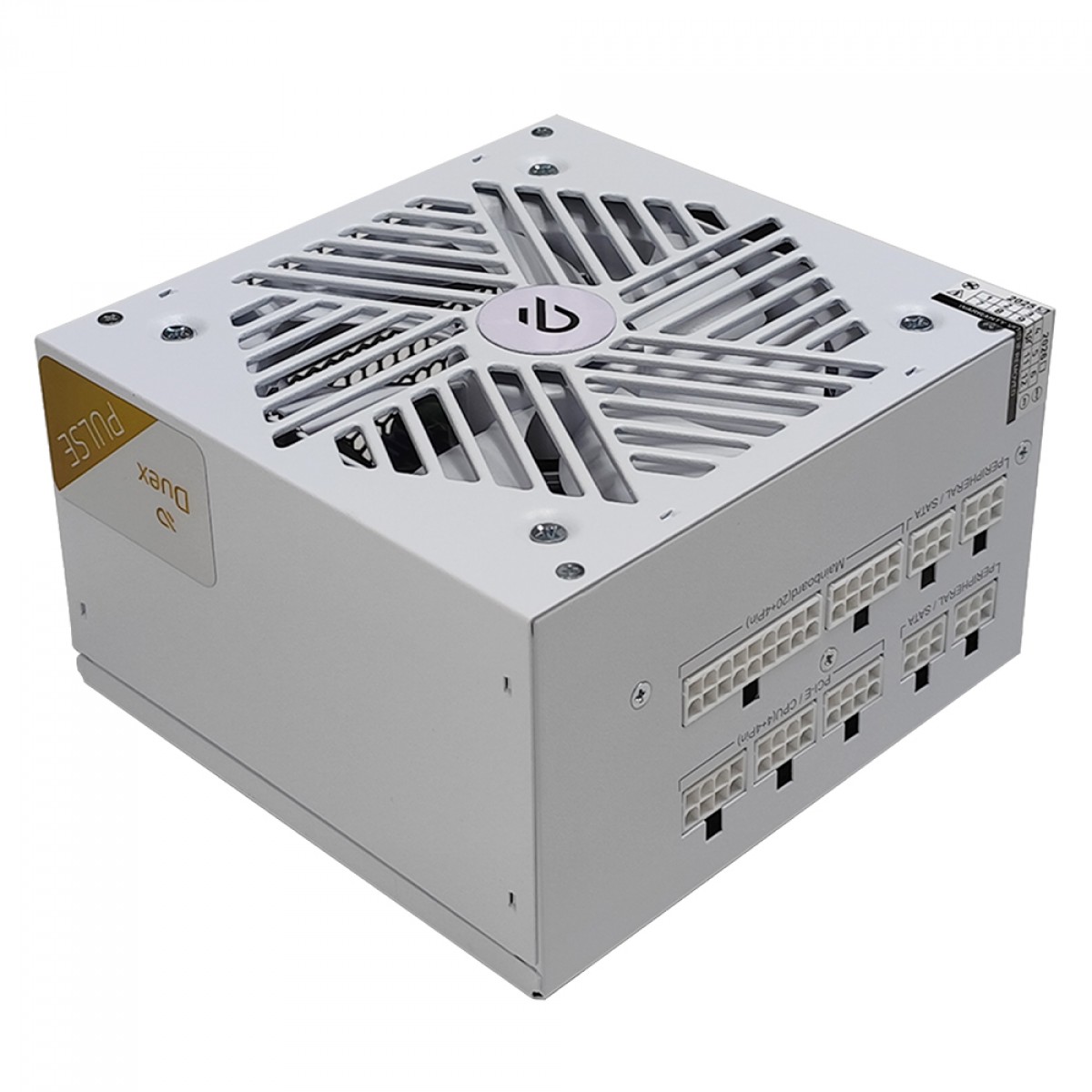 Fonte Duex Pulse Pro White, 650W, Cybenetics Bronze, TecLab, Full Modular, PFC Ativo, DXFOPRO650WBFSEW+