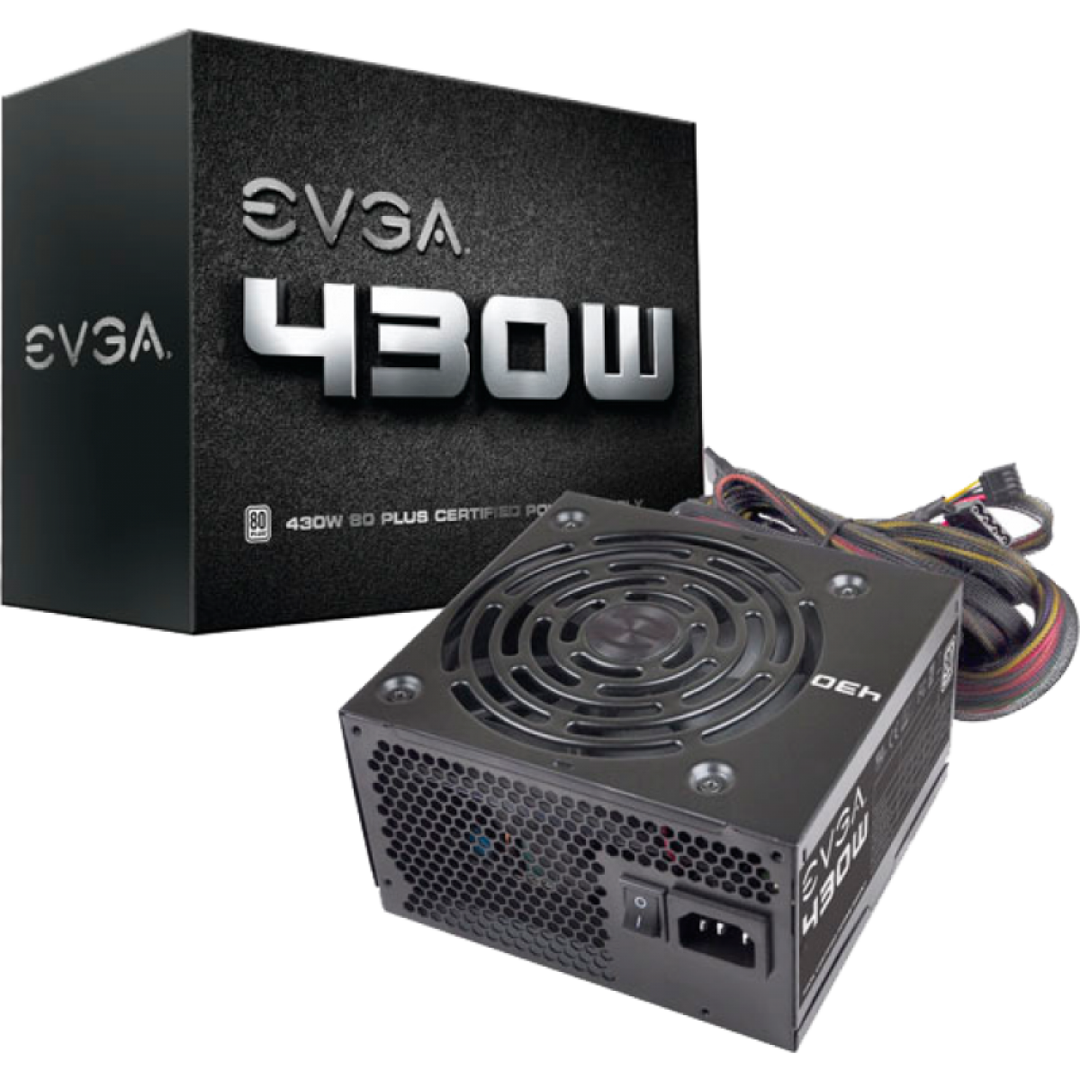Fonte EVGA 430 W1 430W, 80 Plus White, PFC Ativo, 100-W1-0430-KR