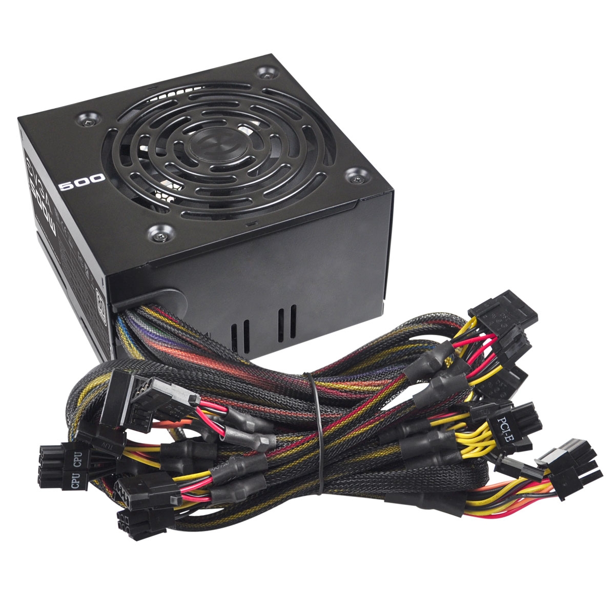 Fonte EVGA 500 W1 500W, 80 plus White, PFC Ativo, 100-W1-0500-KR