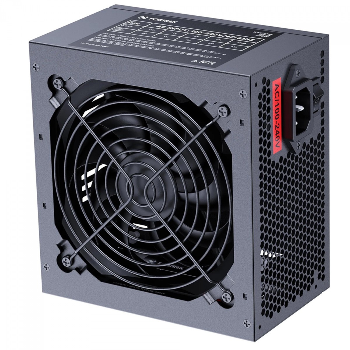Fonte Fortrek Black Hawk, 650W, 80 Plus Bronze, PFC Ativo, Preto, 83589