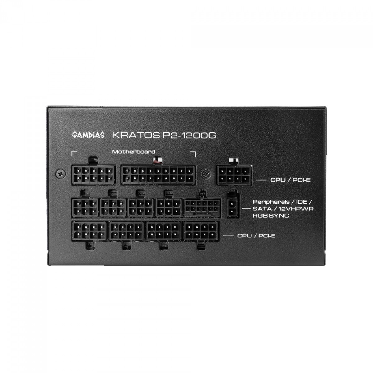 Fonte Gamdias, Kratos P2, 1200W, 80 Plus Gold, ATX 3.0, PFC Ativo, Full Modular, ARGB