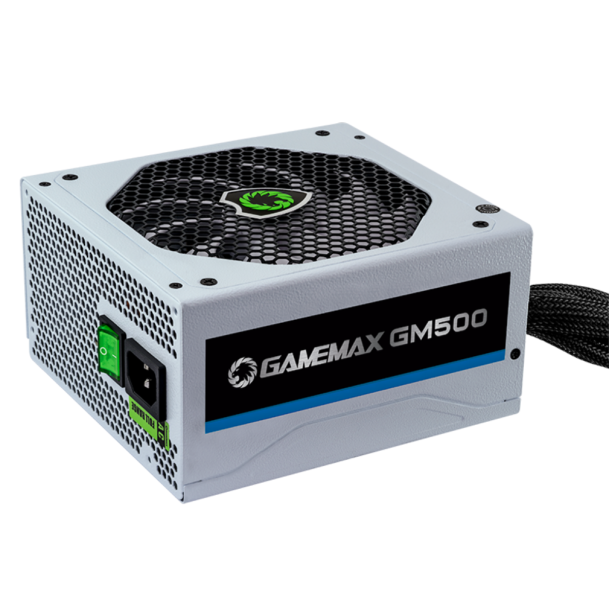 Fonte Gamemax GM500 500W, 80 Plus Bronze, PFC Ativo, White - Open Box