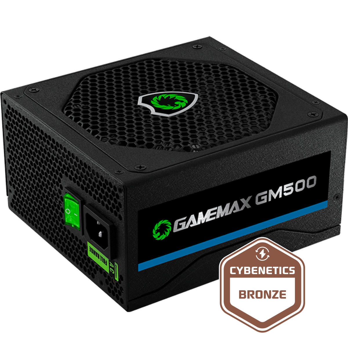 GAMEMAX GM-500 80 Plus Bronze 500W Modular Active PFC 14CM Fan ATX Power  Supply Unit