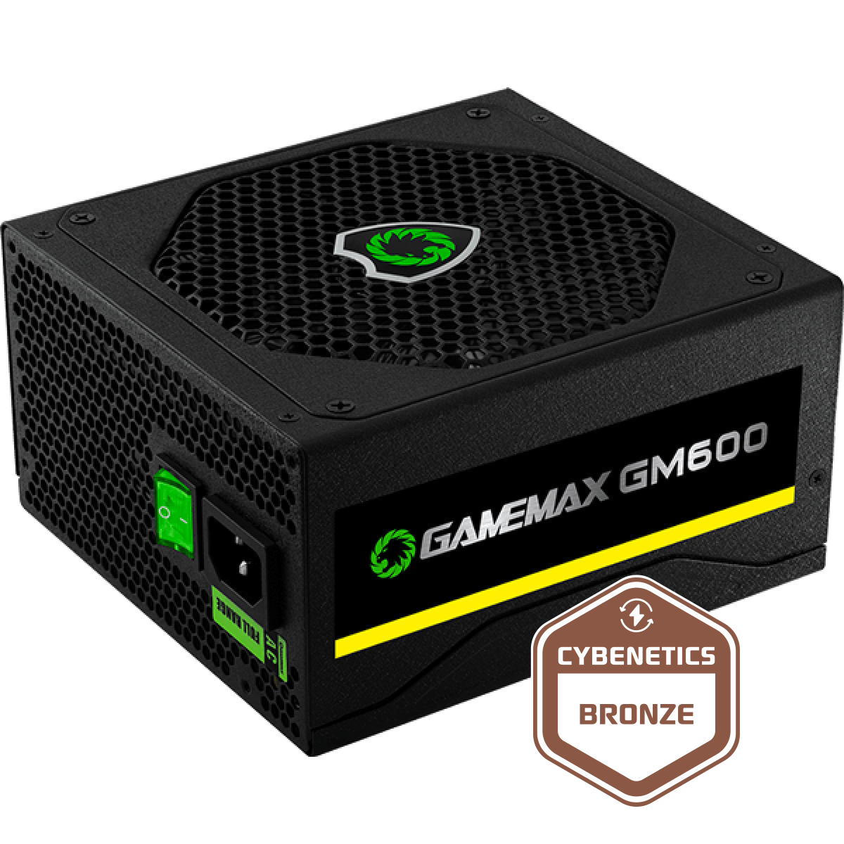 Fonte Gamemax GM600 600W, 80 Plus Bronze, PFC Ativo, Semi Modular