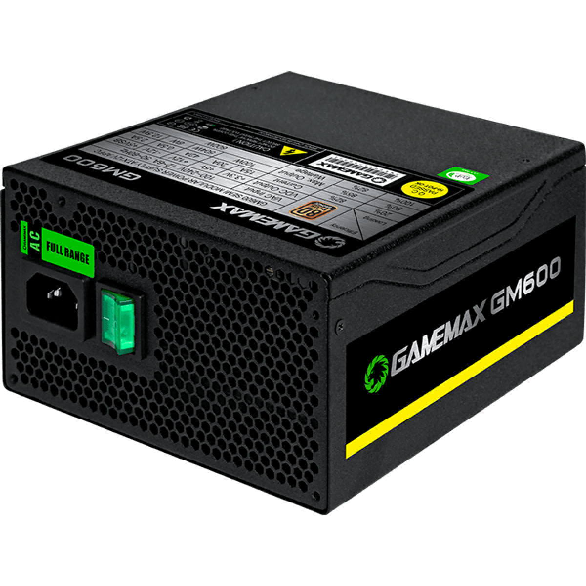 FONTE PARA GABINETE GAMEMAX GS600 600W 80 PLUS WHITE - Apel Informática