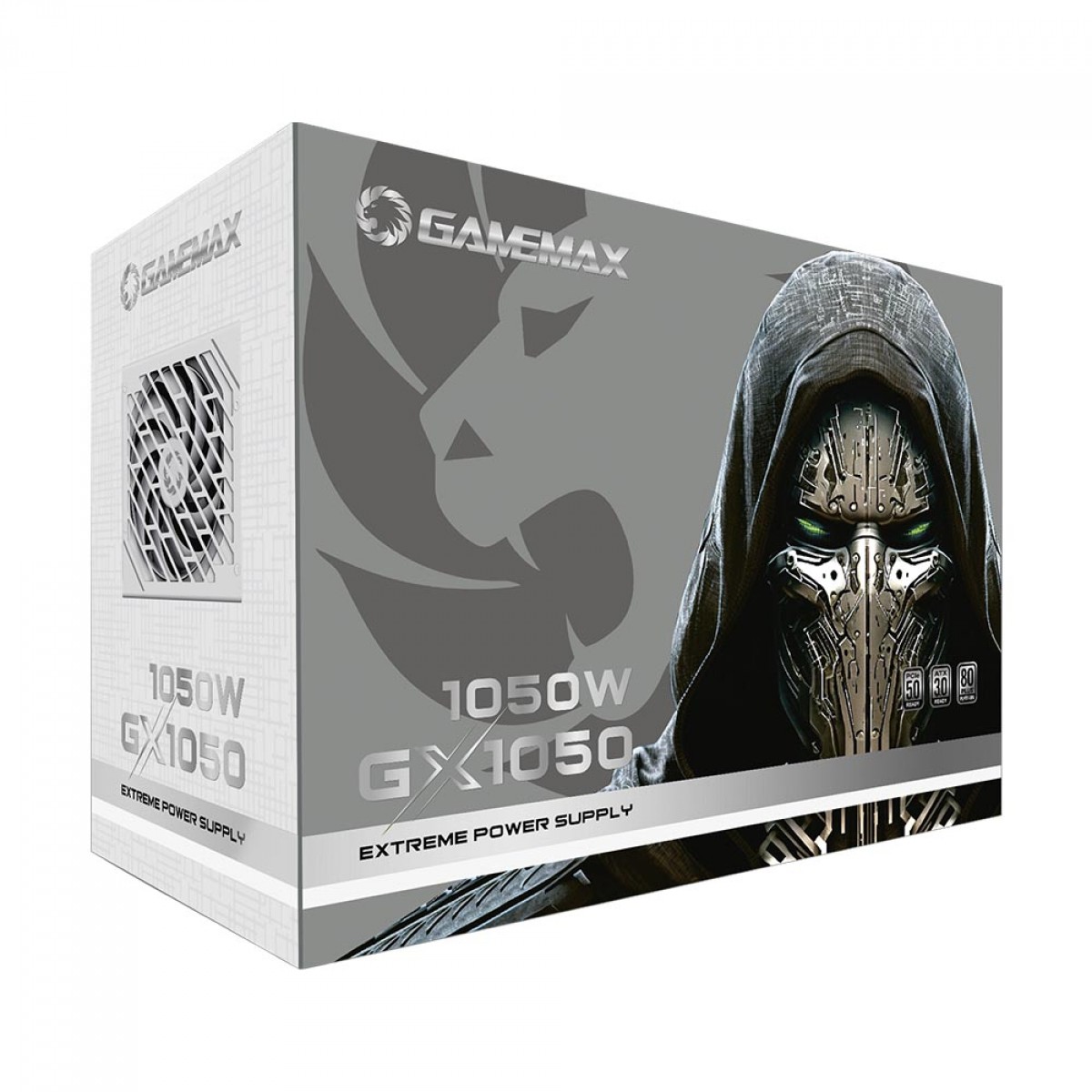 Fonte Gamemax GX1050 Pro, 1050W, 80 Plus Platinum, PCIe 5.0, ATX 3.0, Full Modular, PFC Ativo, White