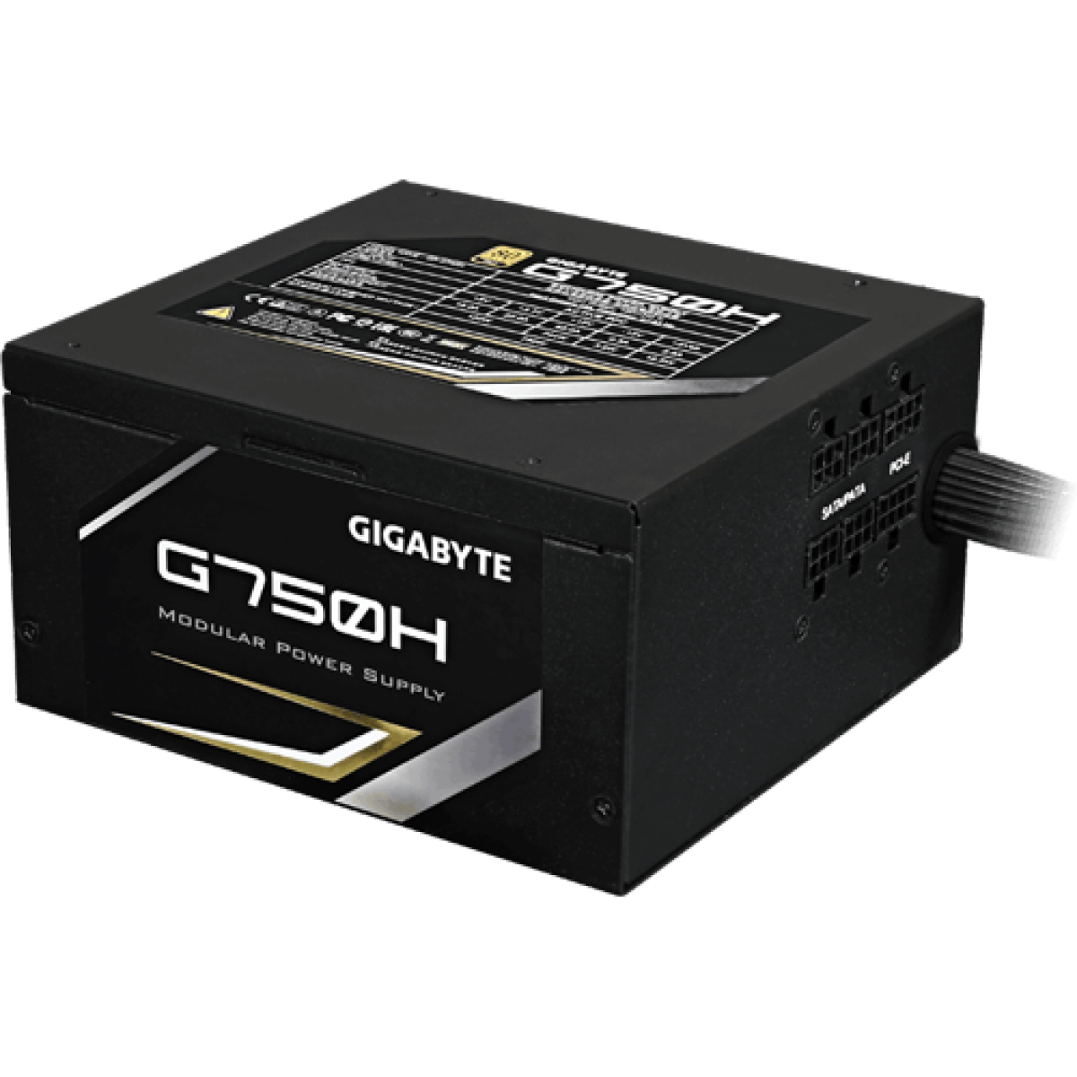 Fonte Gigabyte G750H 750W, 80 Plus Gold, PFC Ativo, Semi Modular, GP-G750H