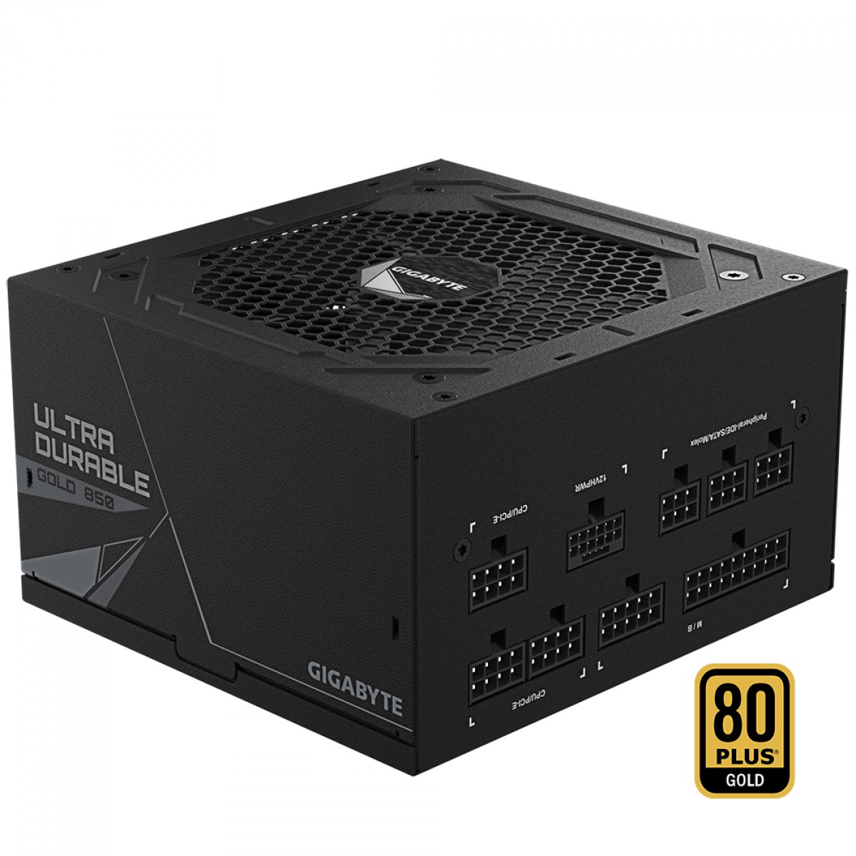 Fonte Gigabyte GP-UD850GM PG5, 850W, 80 Plus Gold, PFC Ativo, Full Modular, PCIe 5.0, Preta, GP-UD850GM PG5 GBR2