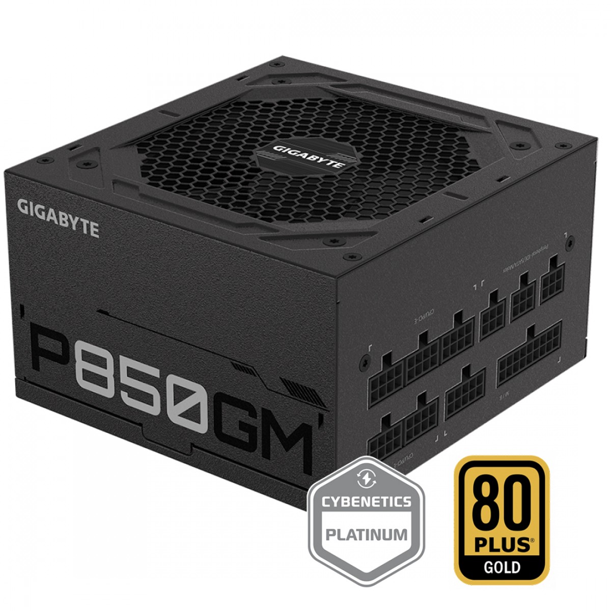 Fonte Gigabyte P850GM 850W, 80 Plus Gold, Full Modular, PFC Ativo, GP-P850GM