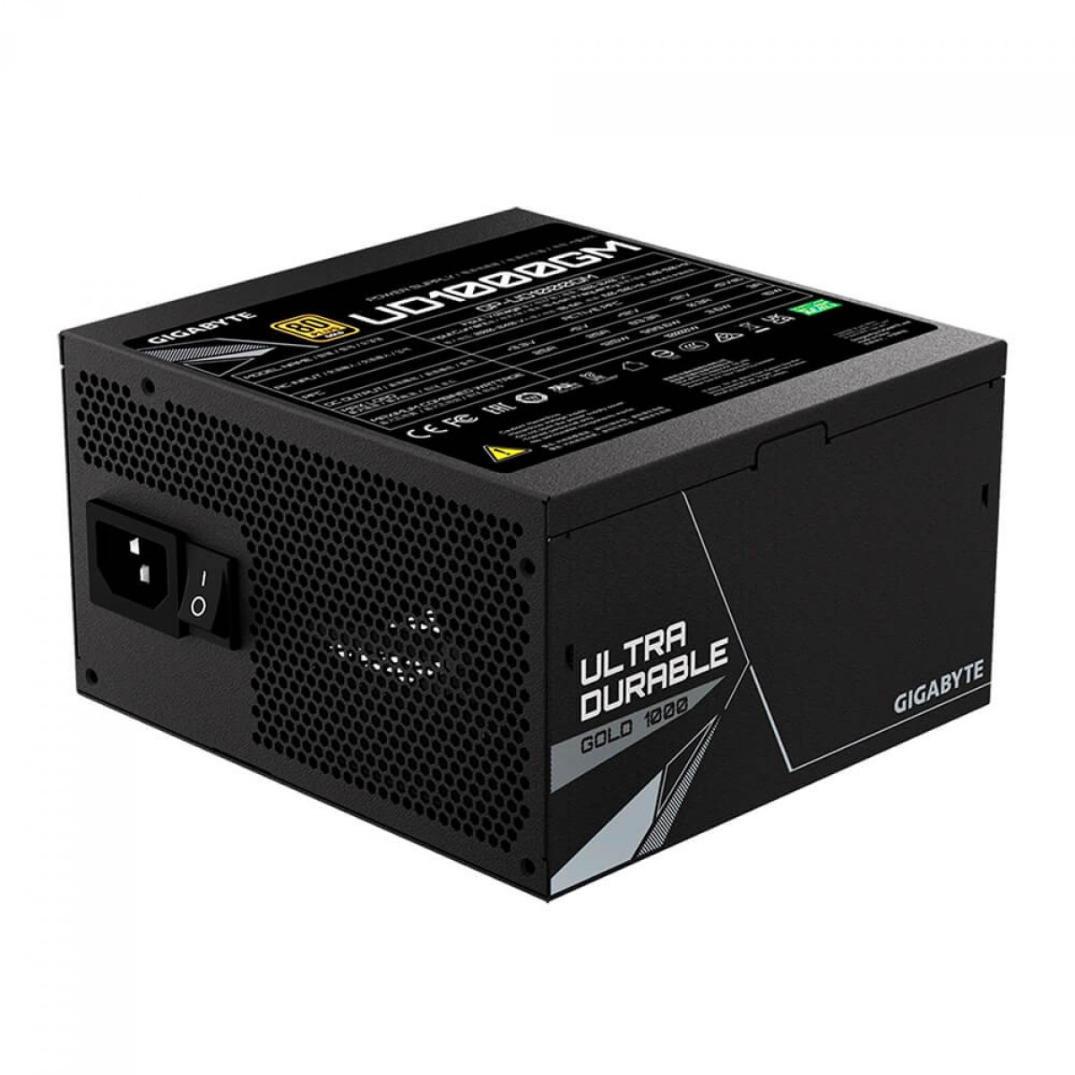 Fonte Gigabyte UD1000GM, 1000W, 80 Plus Gold, PFC Ativo, Full Modular, GP-UD1000GM