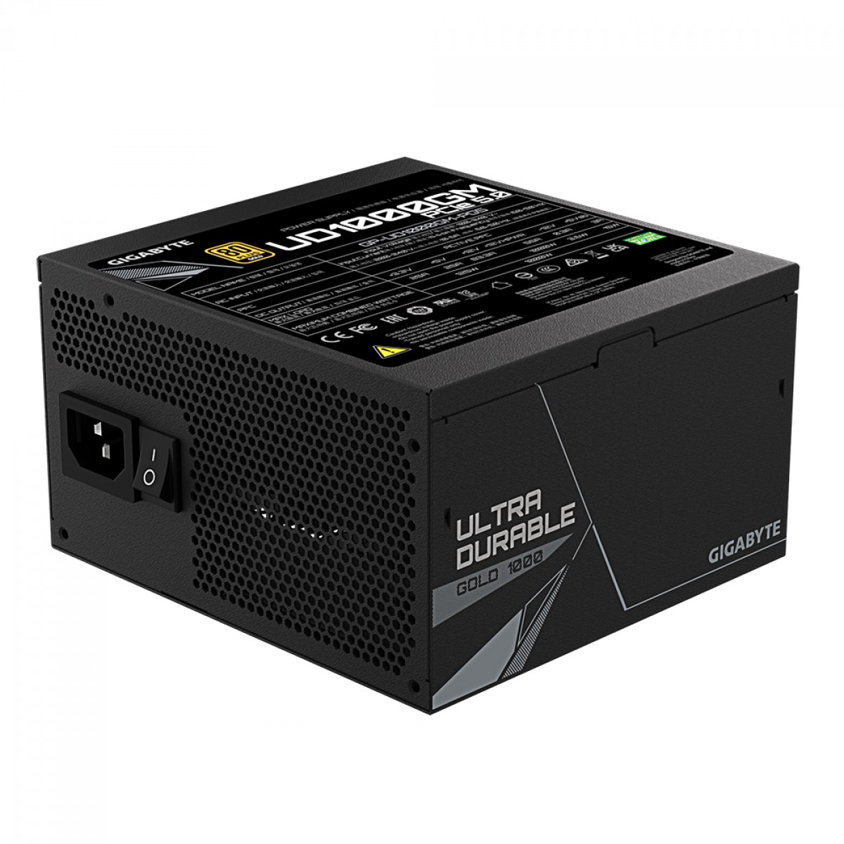 Fonte Gigabyte UD1000GM PG5, 1000W, 80 Plus Gold, PFC Ativo, Full Modular, GP-UD1000GM PG5
