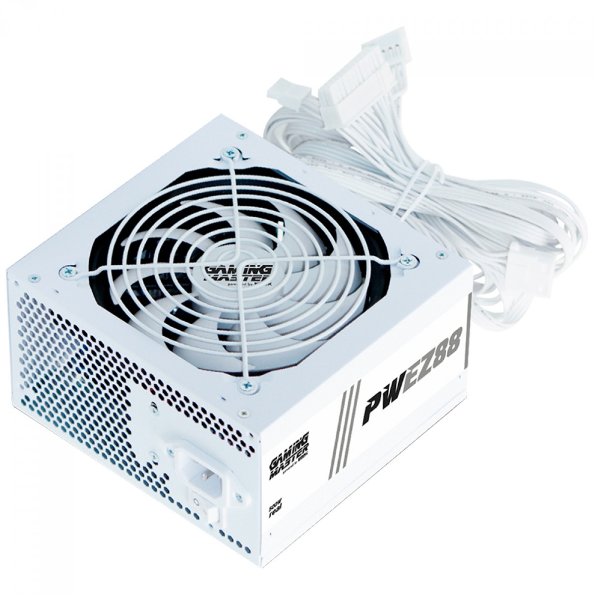Fonte K-MEX PWEZ8898F, 500W, 80 Plus, PFC Ativo, ATX, Branco
