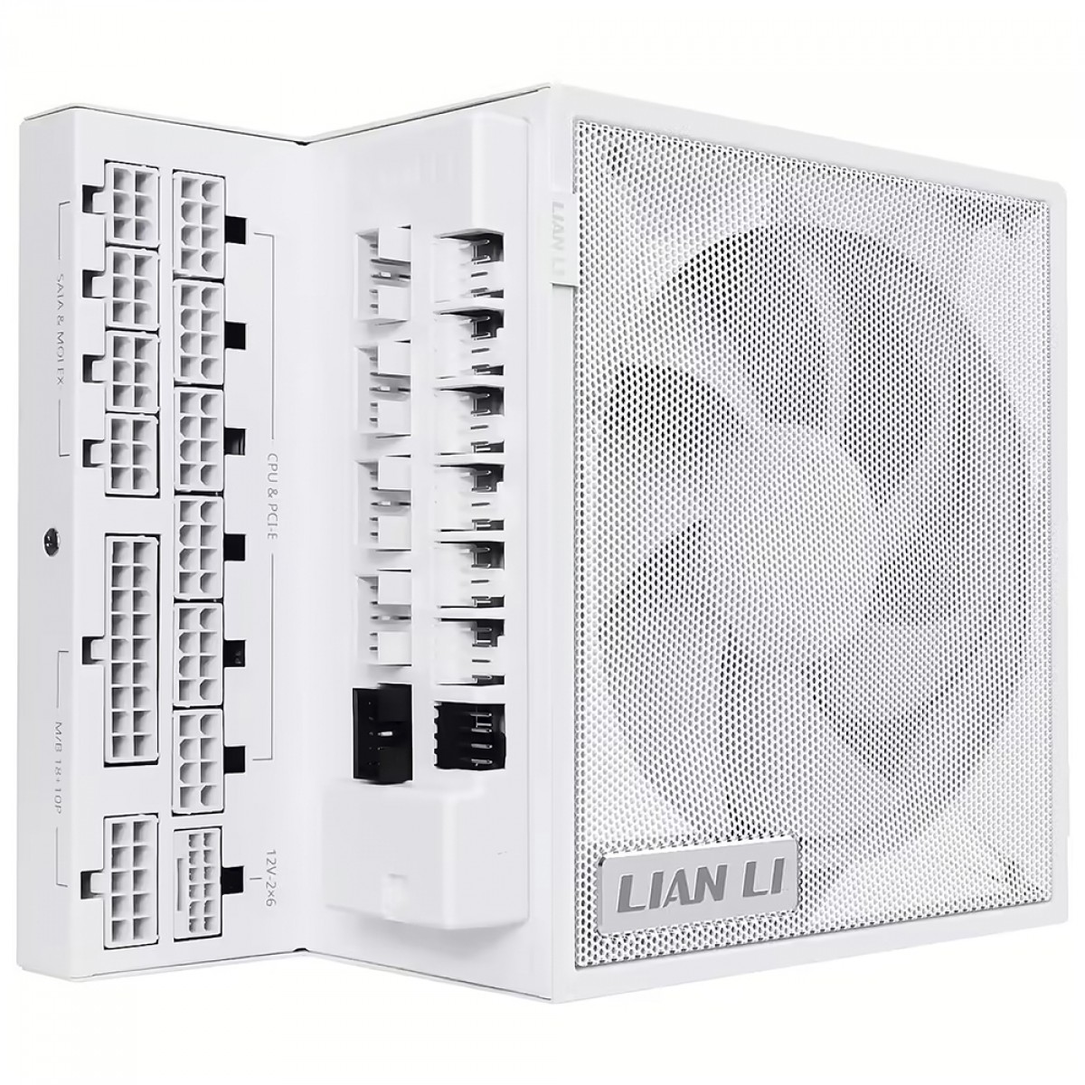 Fonte Lian Li EDGE 1000W, 80 Plus Gold, Cybenetics Gold, ATX 3.1, PFC Ativo, Full Modular, Com Hub EDGE, Branco, EG1000G WHITE EU