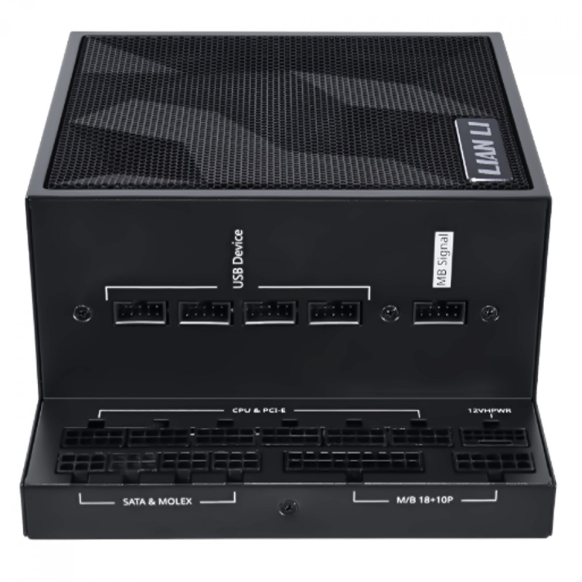 Fonte Lian Li EDGE 1000W, 80 Plus Platinum, ATX 3.1, PCIE5, PFC Ativo, Full Modular, Preto, EG1000 BLACK WO