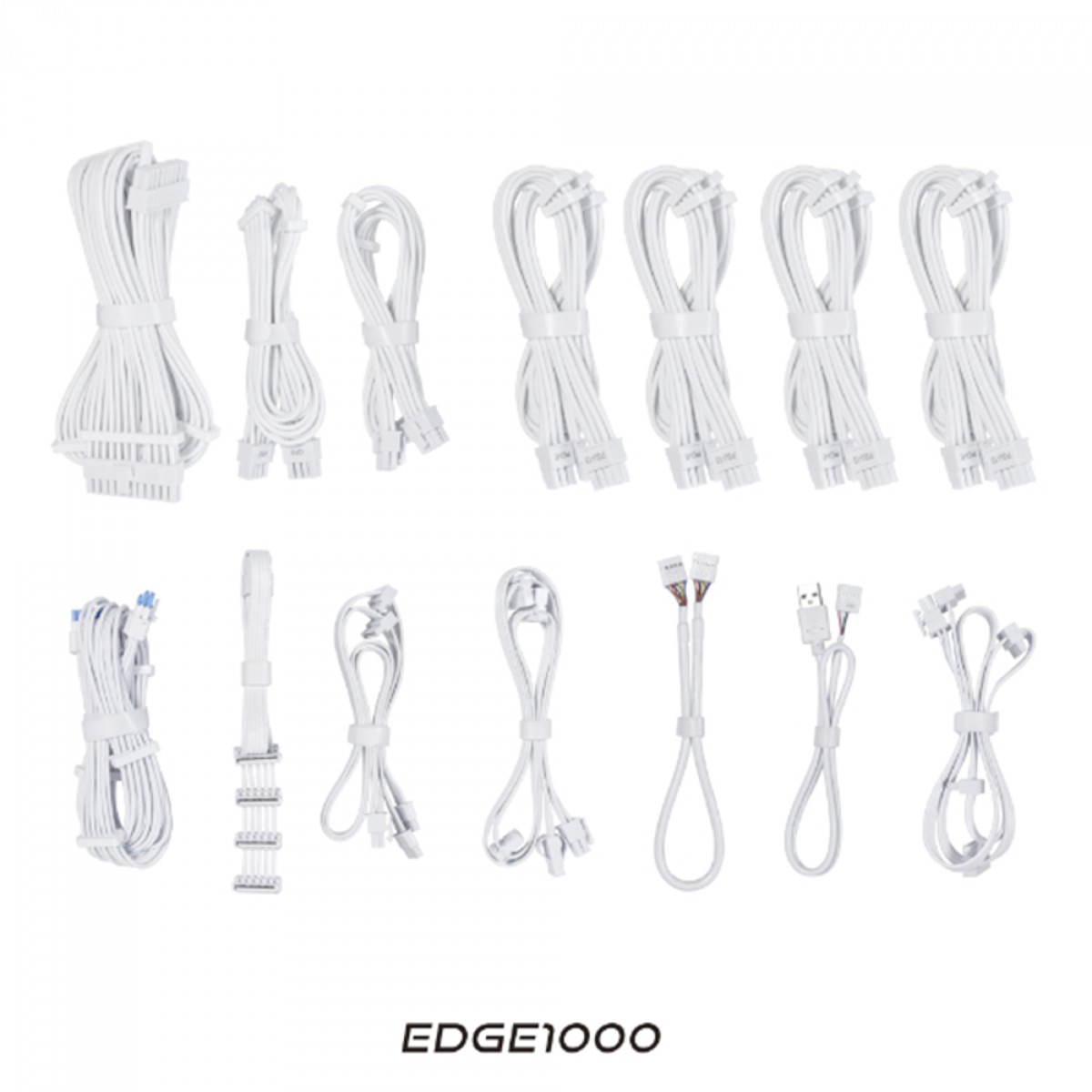 Fonte Lian Li EDGE 1000W White, 80 Plus Platinum, ATX 3.1, PFC Ativo, Full Modular, Branco, EG1000 WHITE EU