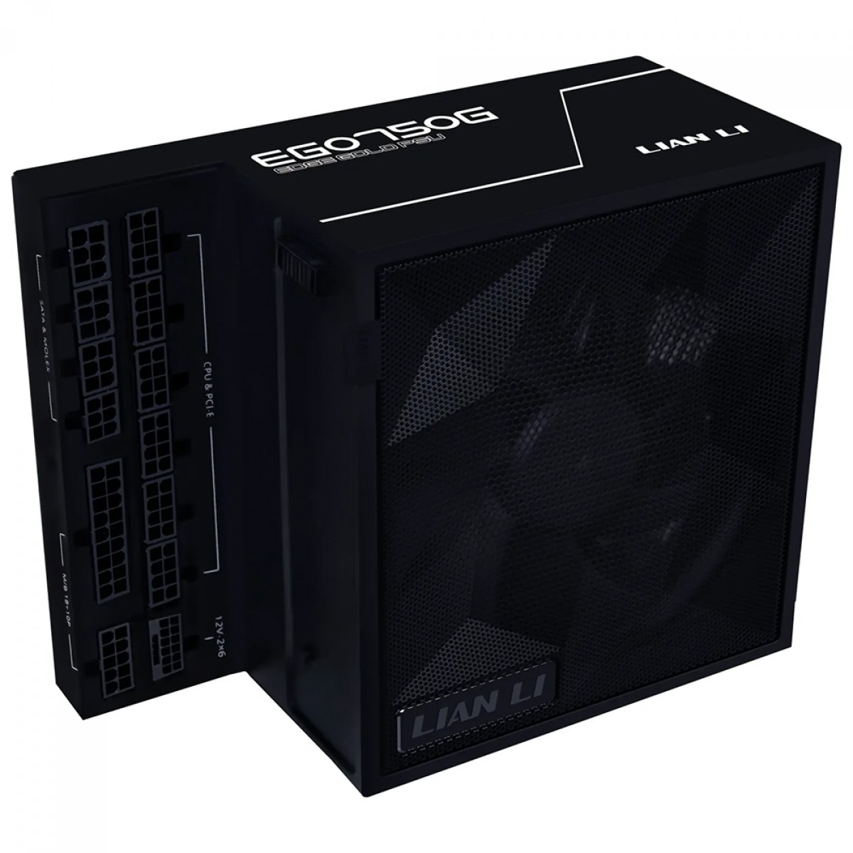 Fonte Lian Li EDGE 750W, 80 Plus Gold, Cybenetics Gold, ATX 3.1, PFC Ativo, Full Modular, Preto, EG0750G BLACK EU