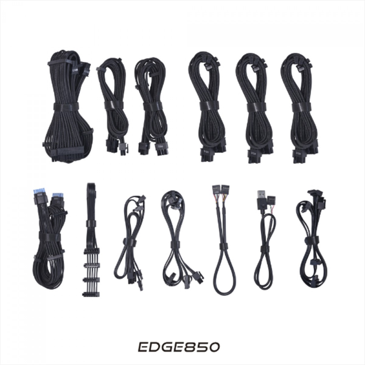 Fonte Lian Li EDGE 850W, 80 Plus Platinum, ATX 3.1, PCIE5, PFC Ativo, Full Modular, Preto, EG0850 BLACK EU