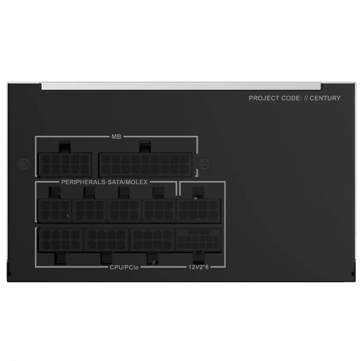 Fonte Montech Century II 850W, 80 Plus Gold, Cybenetics Platinum, PCIe 5.1, PFC Ativo, Full Modular, Cinza