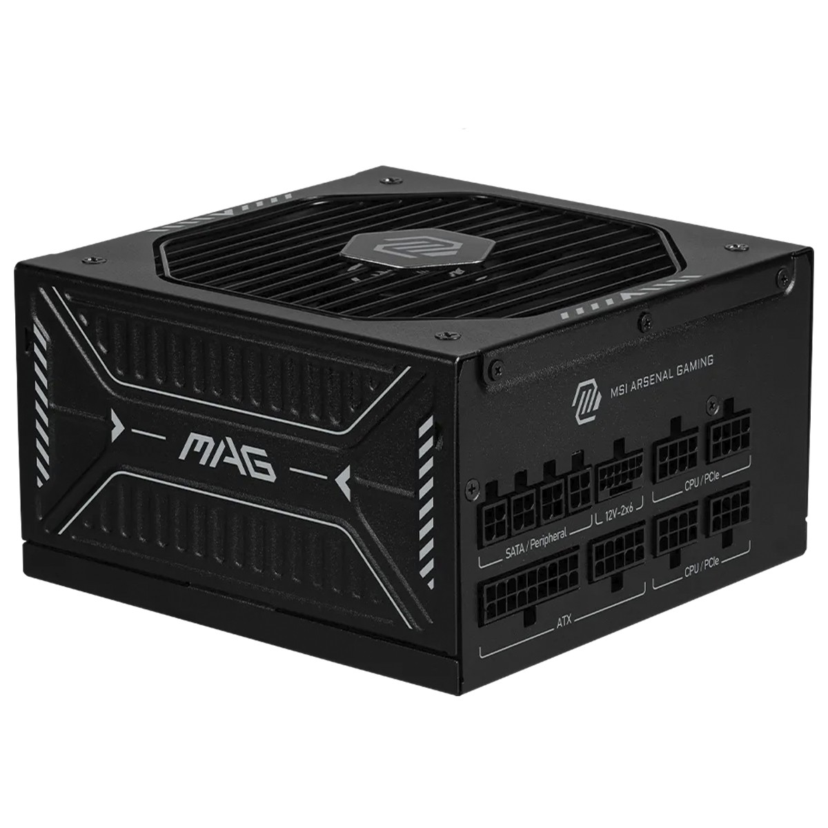 Fonte MSI MAG A850GLS PCIE5, 850W, 80 Plus Gold, Cybenetics Platinum, ATX 3.1, PFC Ativo, Full Modular, Preto, MAGA850GLS