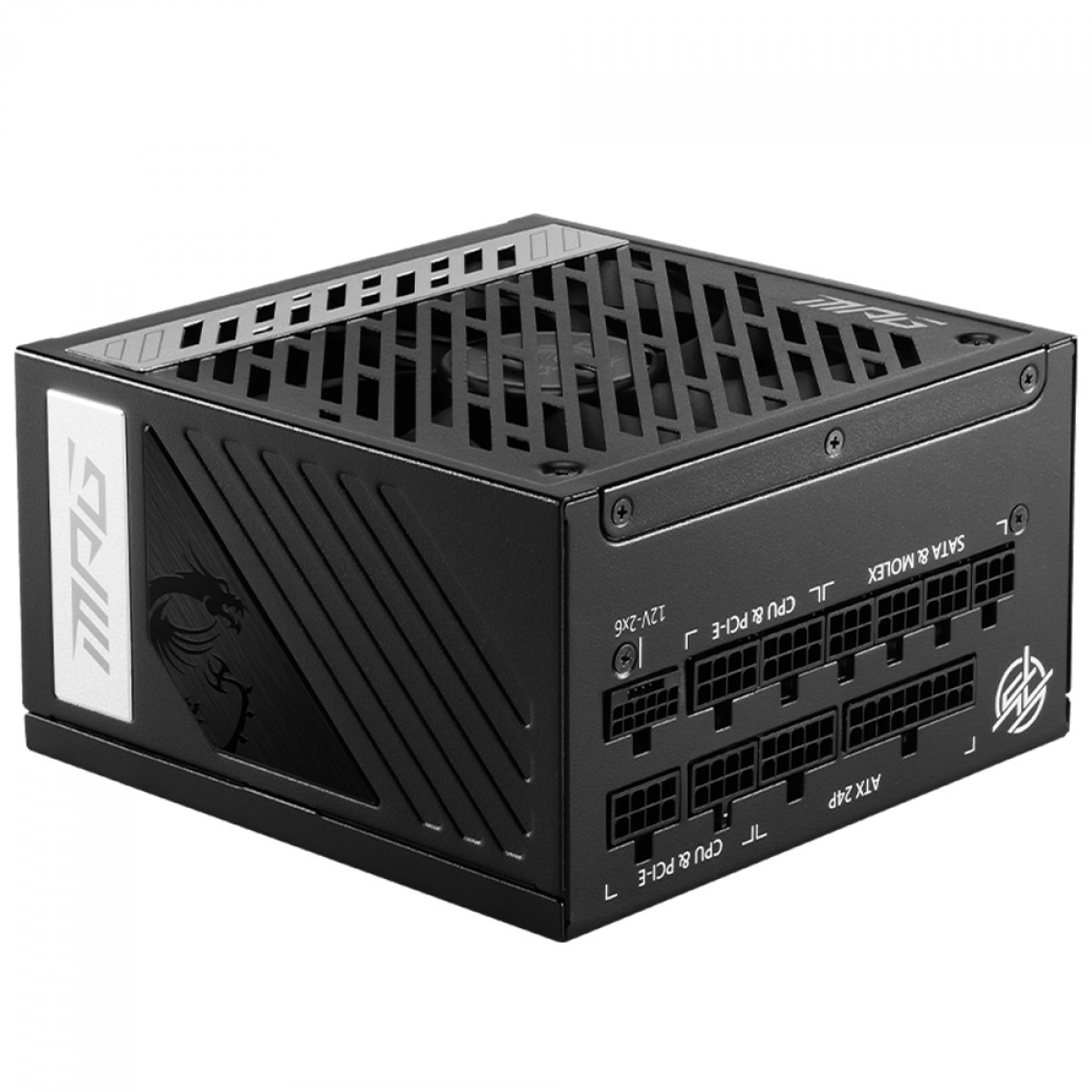 Fonte MSI MPG A850G PCIE5, 850W, 80 Plus Gold, Cybenetics Gold, PFC Ativo, ATX 3.0, Full Modular, Preto