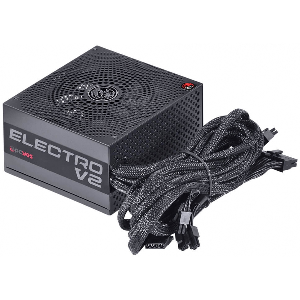 Fonte PCYES Electro V2 550W, 80 Plus White, PFC Ativo, ELV2WHPTO550W