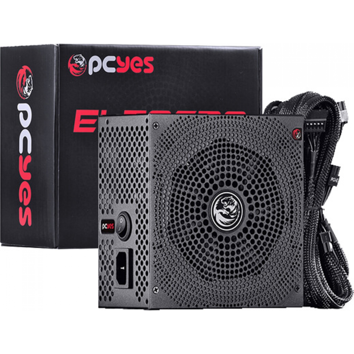 Fonte PCYES Electro V2, 600W, 80 Plus Bronze, PFC Ativo, ELECV2PTO600W